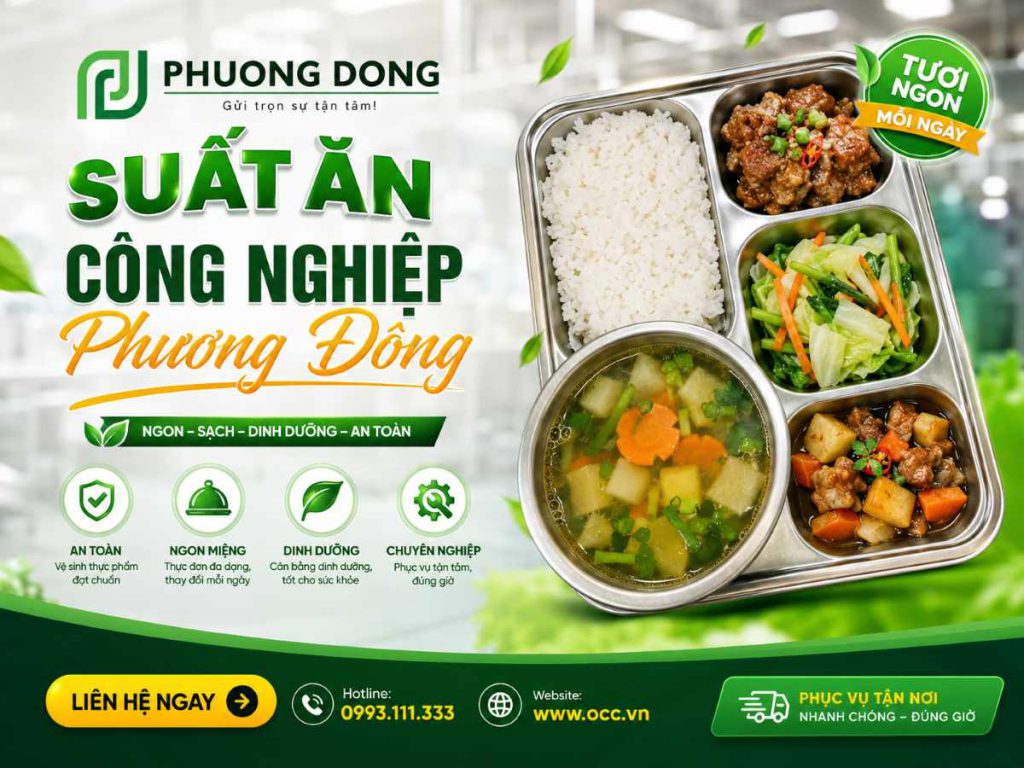 Suất Ăn Công Nghiệp Cho Khu Công Nghiệp Đông Người