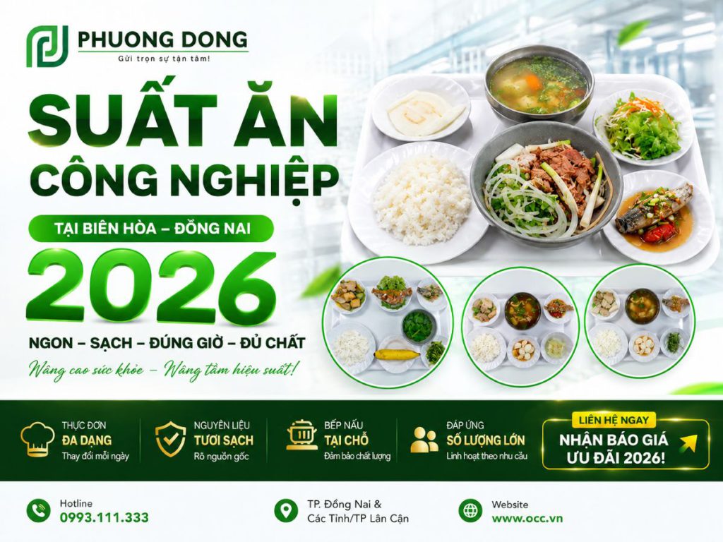 Suất Ăn Công Nghiệp Tại Biên Hòa – Đồng Nai 2026