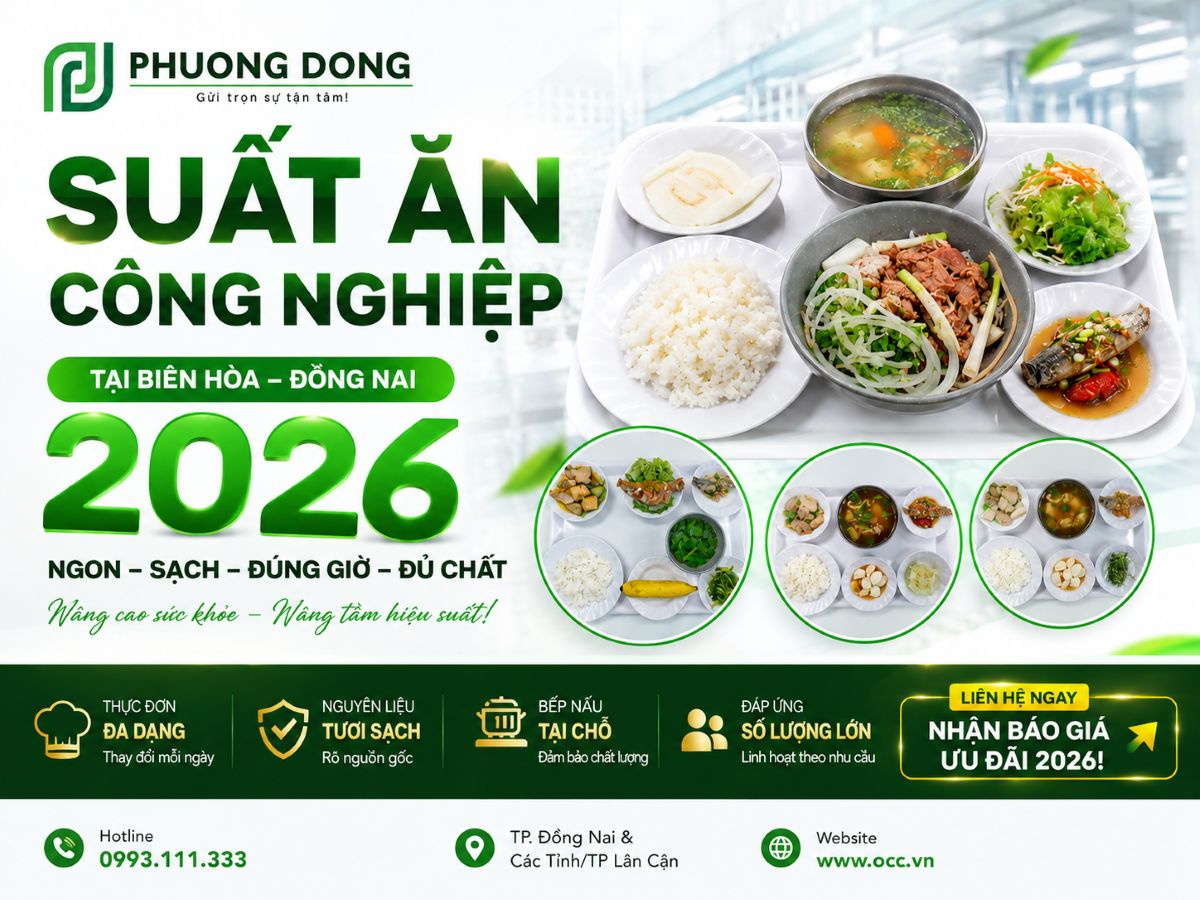 Suất Ăn Công Nghiệp Tại Biên Hòa – Đồng Nai 2026