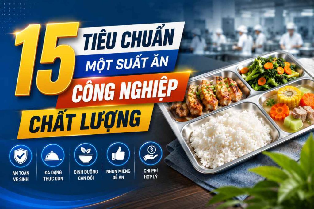 15 Tiêu Chuẩn Một Suất Ăn Công Nghiệp Chất Lượng