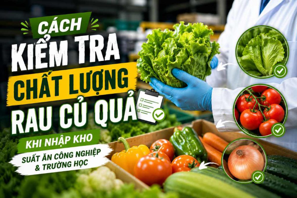 Cách Kiểm Tra Chất Lượng Rau Củ Quả Khi Nhập Kho | Suất Ăn Công Nghiệp & Trường Học
