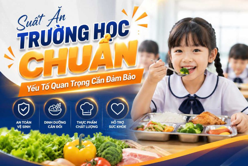 Suất Ăn Trường Học CHUẨN – Yếu Tố Quan Trọng Cần Đảm Bảo
