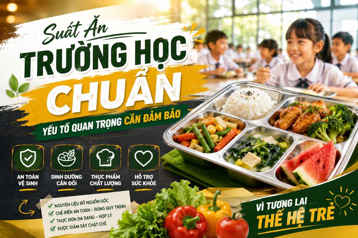 Suất Ăn Trường Học CHUẨN – Yếu Tố Quan Trọng Cần Đảm Bảo