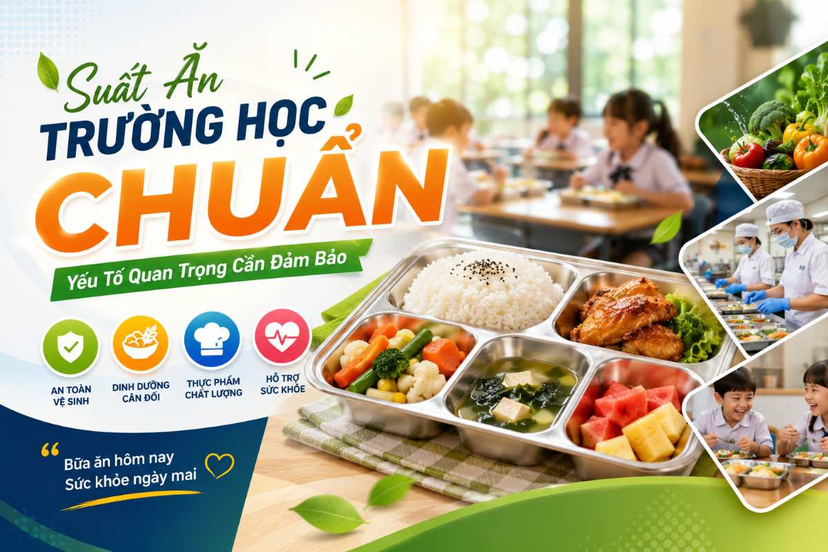 Suất Ăn Trường Học CHUẨN – Yếu Tố Quan Trọng Cần Đảm Bảo
