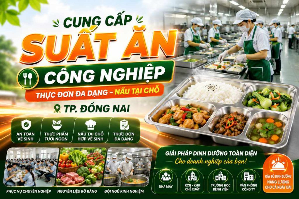 Cung Cấp Suất Ăn Công Nghiệp | Thực Đơn Đa Dạng Tại Chỗ TP. Đồng Nai