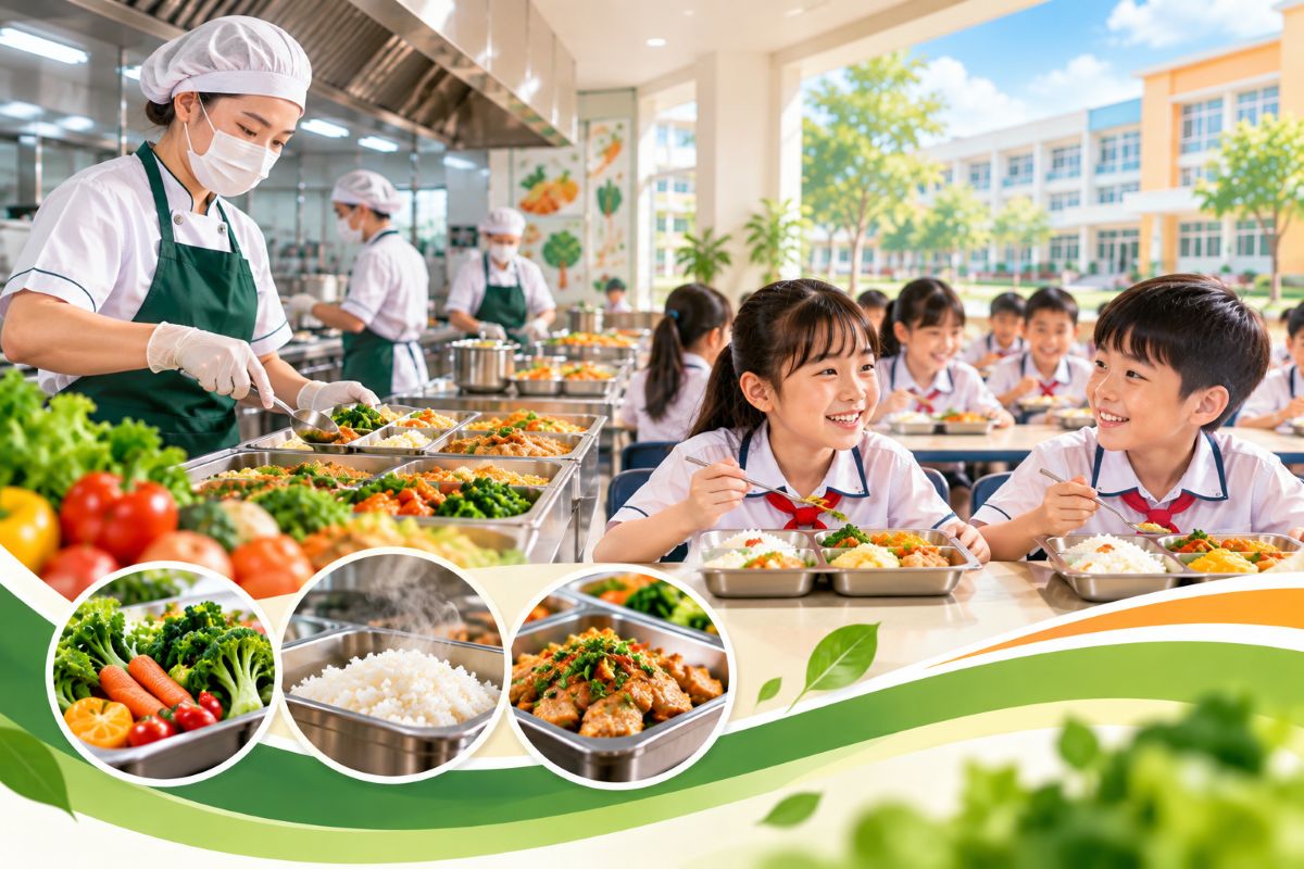 Phương Đông – Setup Bếp Ăn Trường Học Tại Bình Dương